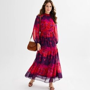 Maison Tara floral print maxi dress